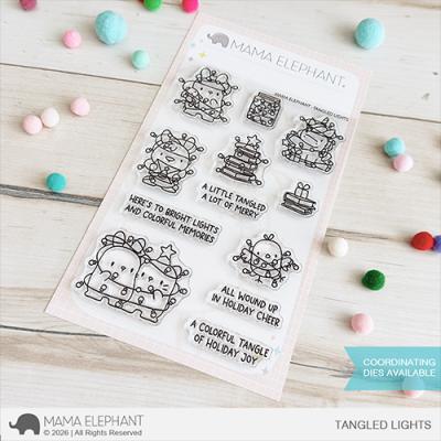 Mama Elephant Stempel - Tangled Lights
