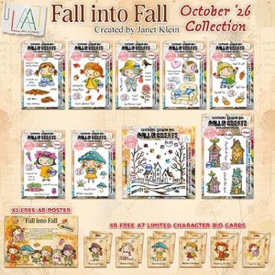 Aall and Create Fall Into Fall Stempel + Stencil - Bundle