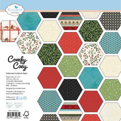 Elizabeth Craft Designs Comfy Cozy - Patterned Cardstock