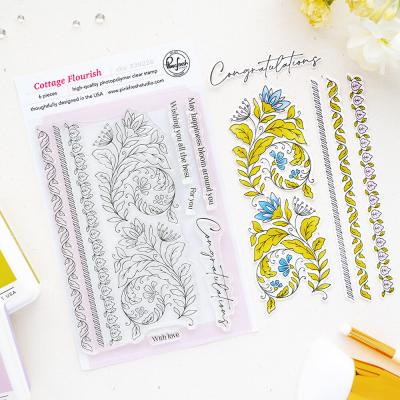 Pinkfresh Studio The Simple Things Stempel - Cottage Flourish