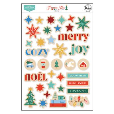 Pinkfresh Studio Festive Fun - Colored Wood Veneer
