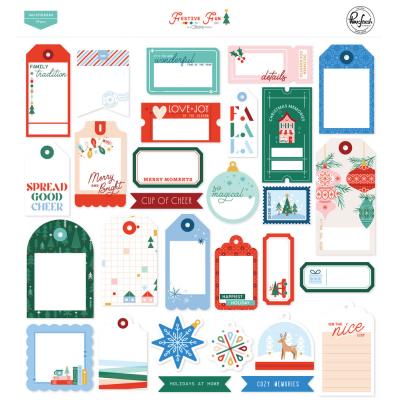 Pinkfresh Studio Festive Fun - Tag Ephemera