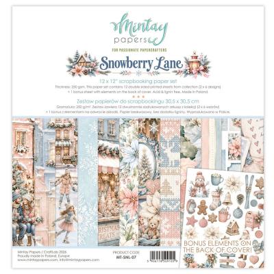 Mintay Papers Snowberry Lane - Scrapbooking Paper Set