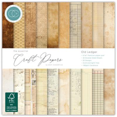 Craft Consortium Old Ledger - Premium Paper Pad