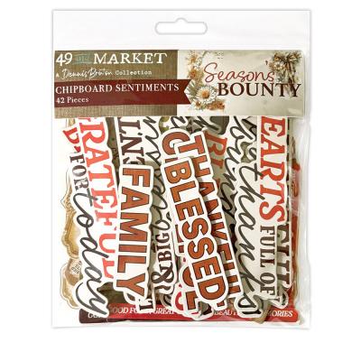 49 and Market Season's Bounty - Chipboard Sentiments