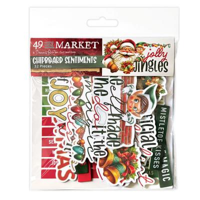 49 and Market Jolly Jingles - Chipboard Sentiments