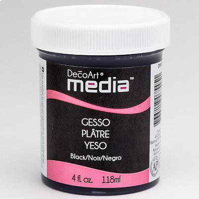 Mixed Media Gesso - Schwarz & Weiß, 118ml