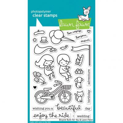 Lawn Fawn Clear Stamps - Bicycle Built For You