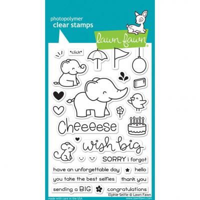 Lawn Fawn Clear Stamps - Elphie Selfie