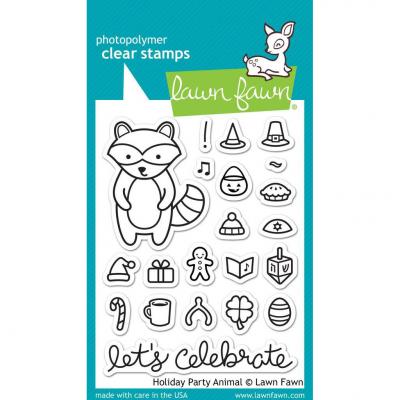 Lawn Fawn Clear Stamps - Holiday Party Animal