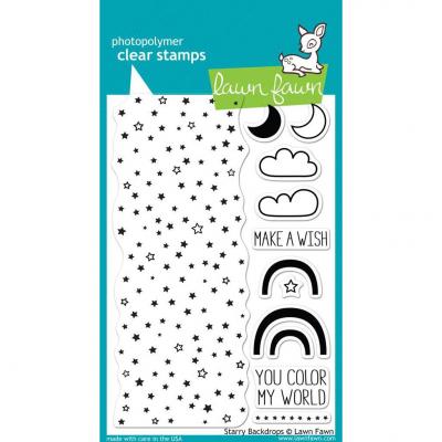 Lawn Fawn Clear Stamps - Starry Backdrops