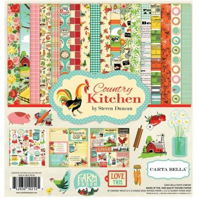Carta Bella Country Kitchen Designpapier - Collection Kit