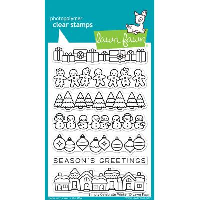 Lawn Fawn Clear Stamps - Simply Celebrate Winter