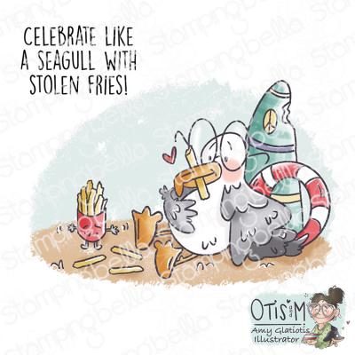 Stamping Bella Stempel - Spec-Tacular Seagull & Fries