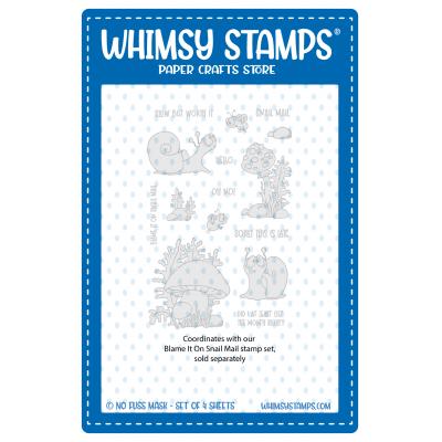 Whimsy Stamps NoFuss Masks - Blame It On Snail Mail