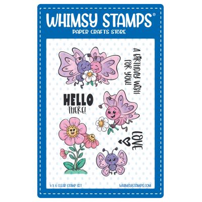 Whimsy Stamps Stempel - Butterfly Wishes