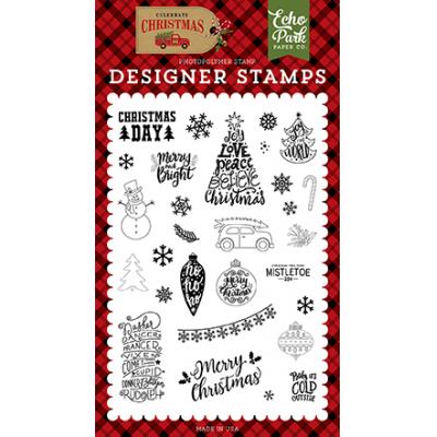 Echo Park Celebrate Christmas Clear Stamps - Christmas Day