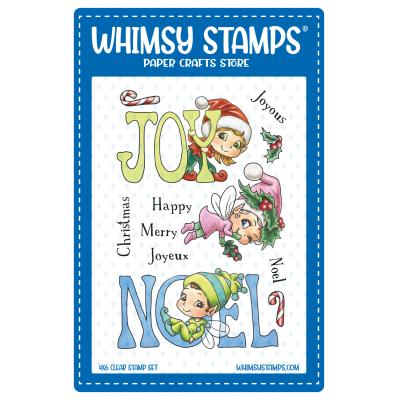 Whimsy Stamps Stempel - Christmas Greetings Fairies