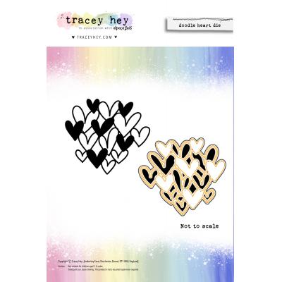 Tracey Hey Cutting Dies - Doodle Heart