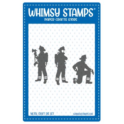 Whimsy Stamps Cutting Dies - Firefighter Trio