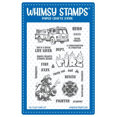 Whimsy Stamps Stempel - Firefighter