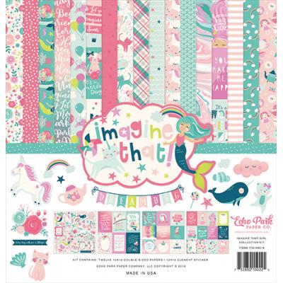 Echo Park Imagine That Girl  Designpapier - Collection Kit