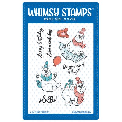 Whimsy Stamps Stempel - Polar Bear Birthday