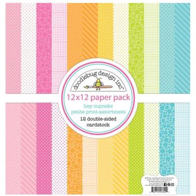 Doodlebug Hey Cupcake -  Petite Print Assortment Pack