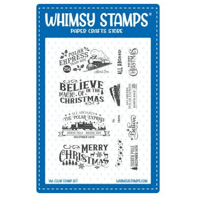 Whimsy Stamps Stempel - Terrific Tickets Believe