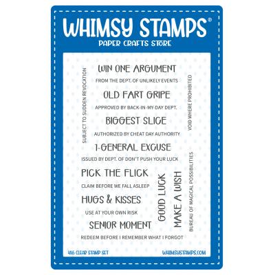 Whimsy Stamps Stempel - Ticket Coupons: Sentiments