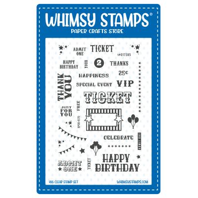 Whimsy Stamps Stempel - Ticket to Celebrate