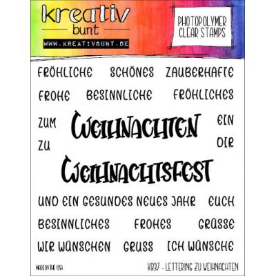 kreativbunt Stempel - Lettering zu Weihnachten